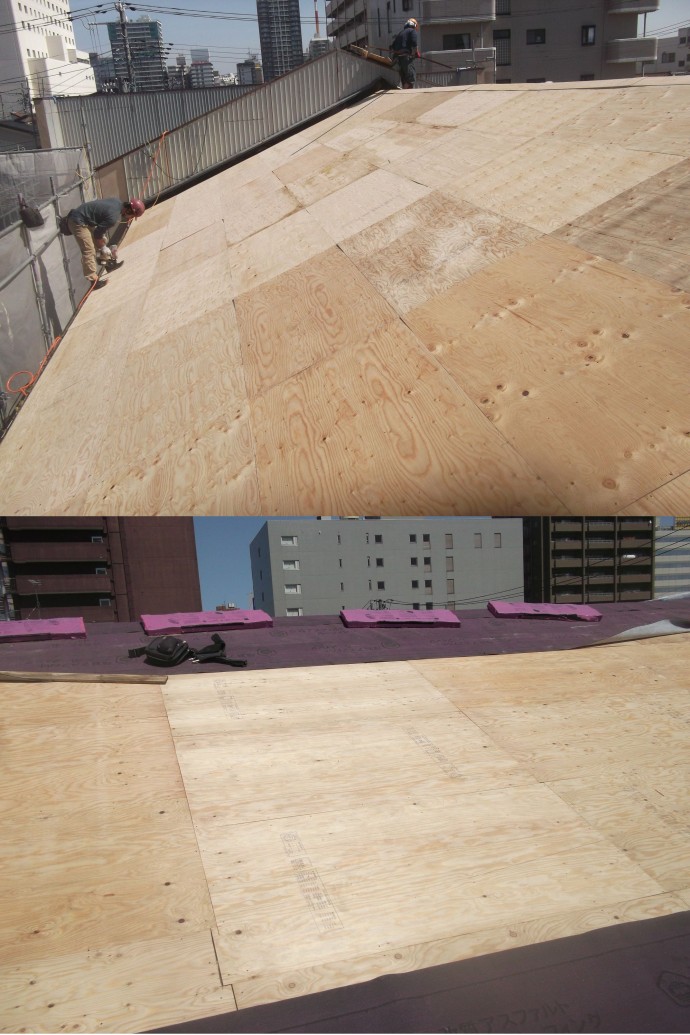 セメント瓦(S型)から軽量でメンテナンス不要のシングル屋根材へ!